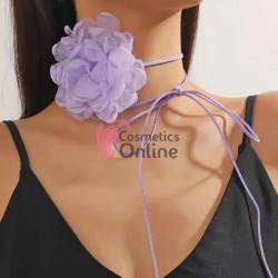 Floare cu snur pentru decor gat sau mana PRL50MM Liliac